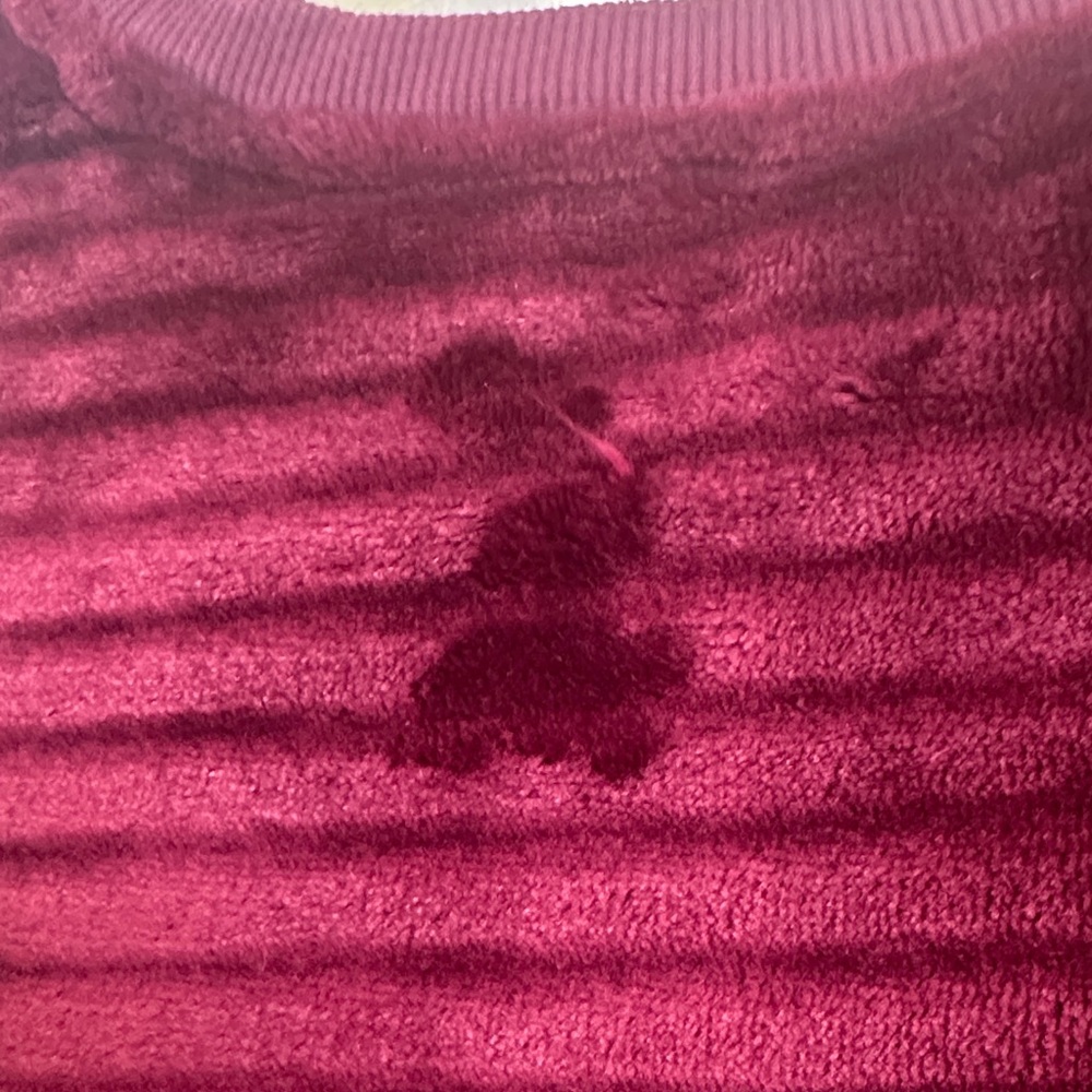 Target Deep Red Fuzzy Sweater - Picture 4 of 4